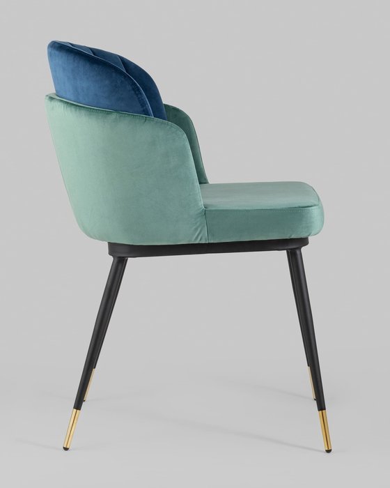 Стул Пенелопа сине-бирюзового цвета - лучшие Обеденные стулья в INMYROOM