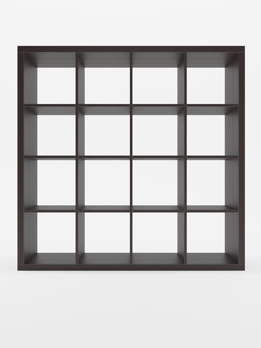 Стеллаж Piano 4x4 темно-коричневого цвета - купить Стеллажи по цене 15190 Стеллаж Piano 4x4 темно-коричневого цвета - купить Стеллажи по цене 15190