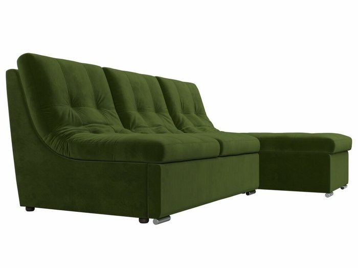 Угловой диван-кровать Релакс зеленого цвета угол правый - лучшие Угловые диваны в INMYROOM