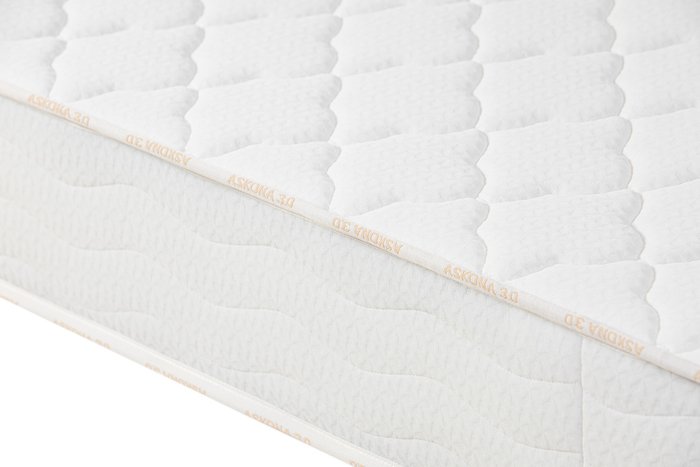 Матрас Askona 3.0 Comfort Medium 80х200 белого цвета - лучшие Пружинные матрасы в INMYROOM