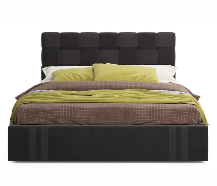 Кровать Tiffany 160х200 с матрасом коричневого цвета - лучшие Кровати для спальни в INMYROOM
