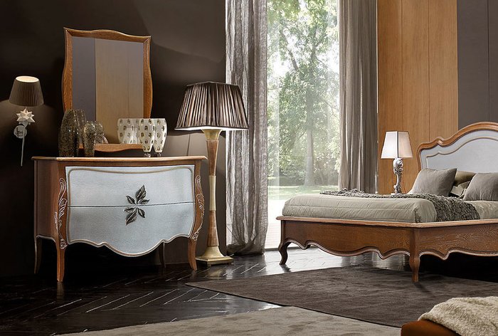 Кровать без основания Трио 140х200 коричневого цвета - лучшие Кровати для спальни в INMYROOM