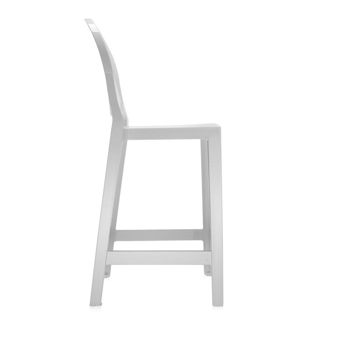 Полубарный стул One More белого цвета - лучшие Барные стулья в INMYROOM