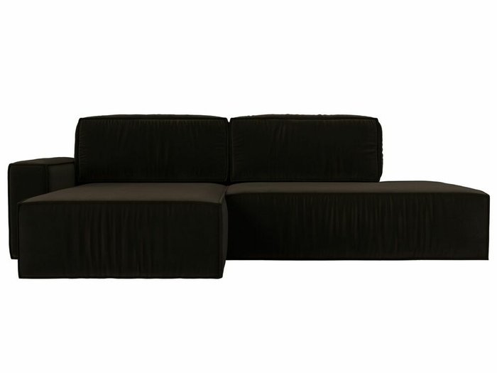 Угловой диван-кровать Прага модерн коричневого цвета левый угол - купить Угловые диваны по цене 78999.0