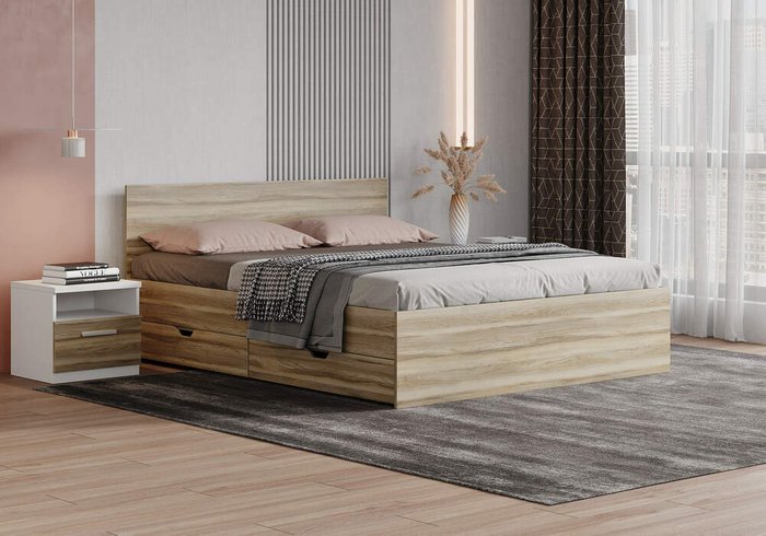 Кровать Mariana 160х200 цвета ясмунд - лучшие Кровати для спальни в INMYROOM