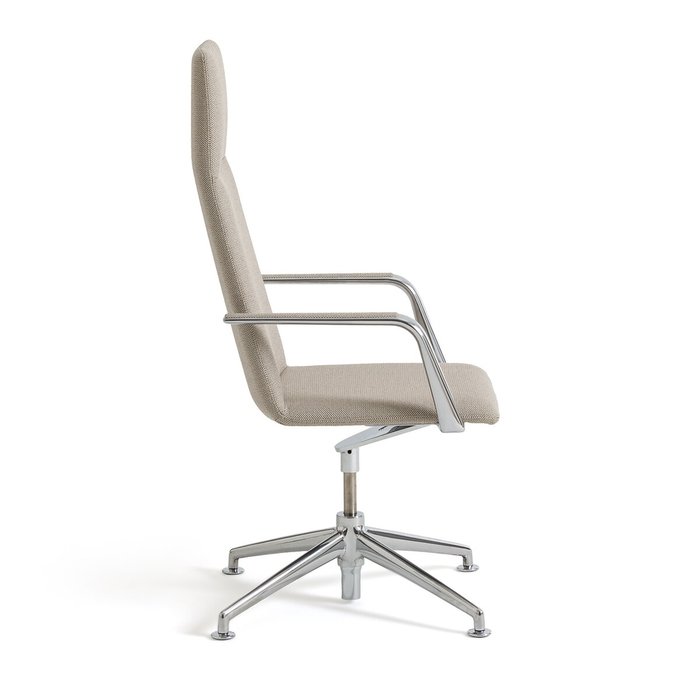 Кресло офисное из алюминия и со вставками из шерсти Torino бежевого цвета - лучшие Офисные кресла в INMYROOM