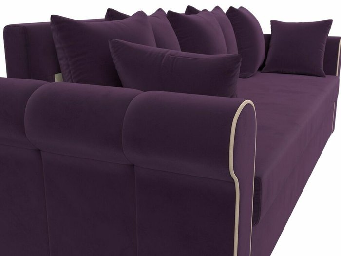Прямой диван-кровать Рейн фиолетового цвета - лучшие Прямые диваны в INMYROOM