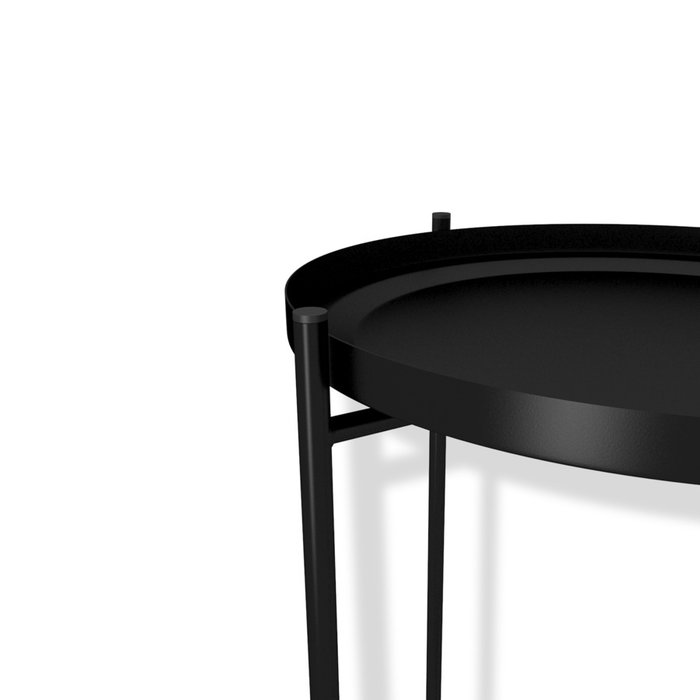 Сервировочный стол Арнис черного цвета - лучшие Сервировочные столики в INMYROOM