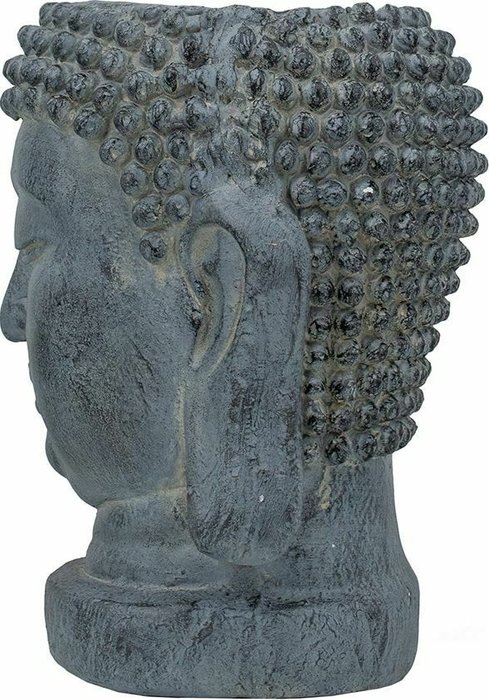 Кашпо Голова Будды темно-серого цвета - лучшие Кашпо и горшки в INMYROOM