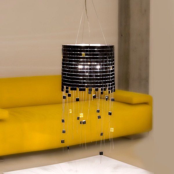Подвесной светильник Arturo Alvarez GILDA из керамической мозаики черного цвета - купить Подвесные светильники по цене 53380.0