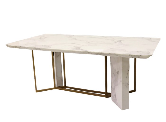 Стол обеденный Веспер цвета белый мрамор - купить Обеденные столы по цене 102160.0