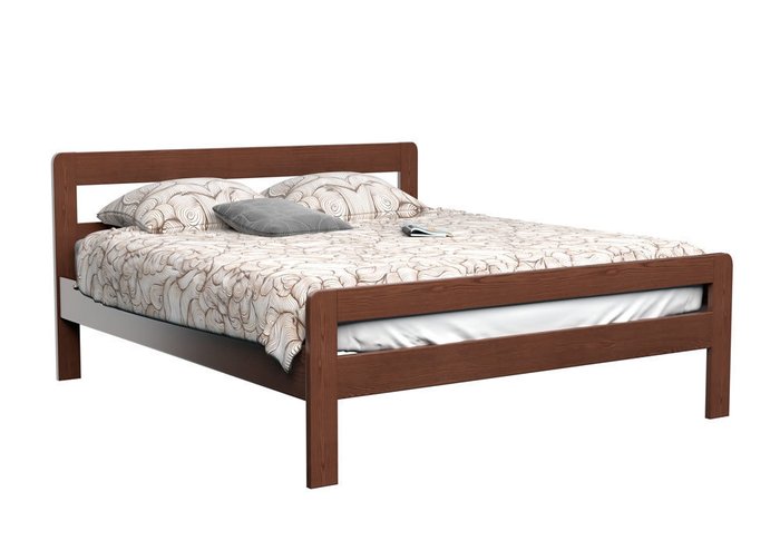 Кровать Кредо бук-серый 160х190