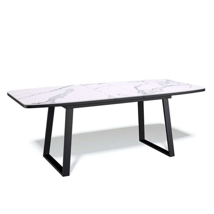 Раскладной обеденный стол AZ140 черно-белого цвета - купить Обеденные столы по цене 42090.0