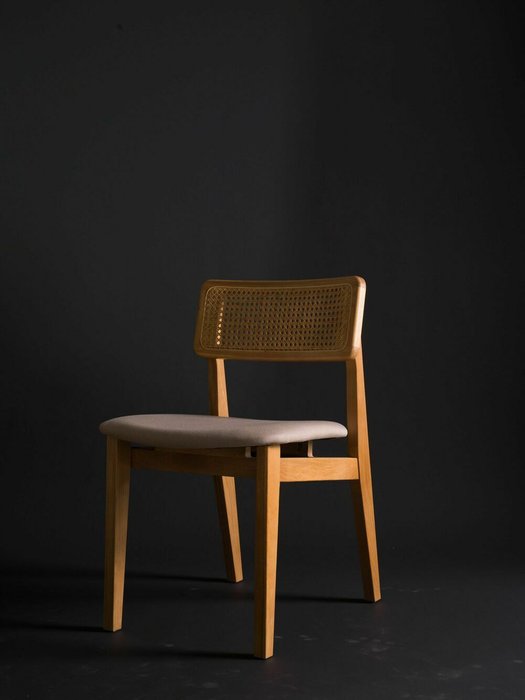 Стул Нант серо-бежевого цвета - лучшие Обеденные стулья в INMYROOM