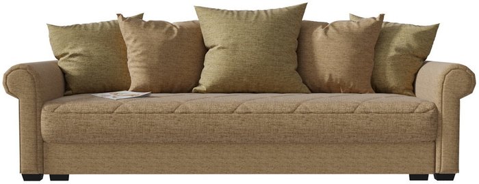 Диван-кровать прямой Гамбург Next светло-коричневого цвета - купить Прямые диваны по цене 32332.0