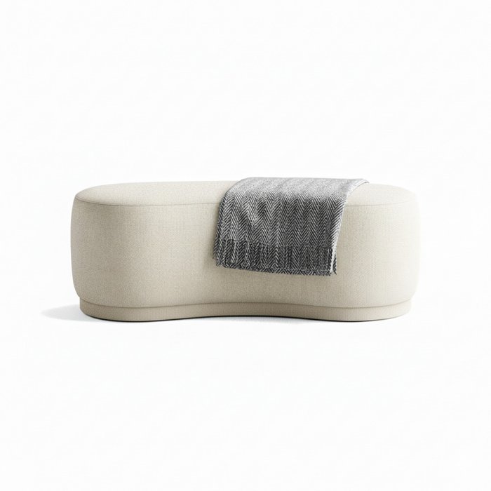 Банкетка Сurve бежевого цвета - купить Банкетки по цене 39900