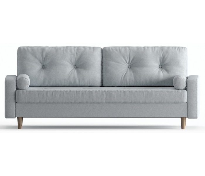 Диван-кровать из рогожки Basel светло-серого цвета - купить Прямые диваны по цене 39490.0