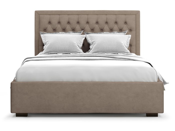 Кровать Orto без подъемного механизма 140х200 коричневого цвета