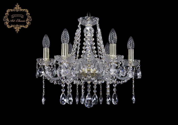 Хрустальная подвесная люстра Art Classic 45271 11.12.6.165.Gd.Sp подсвечник Хрустальная подвесная люстра Art Classic 45271 11.12.6.165.Gd.Sp подсвечник