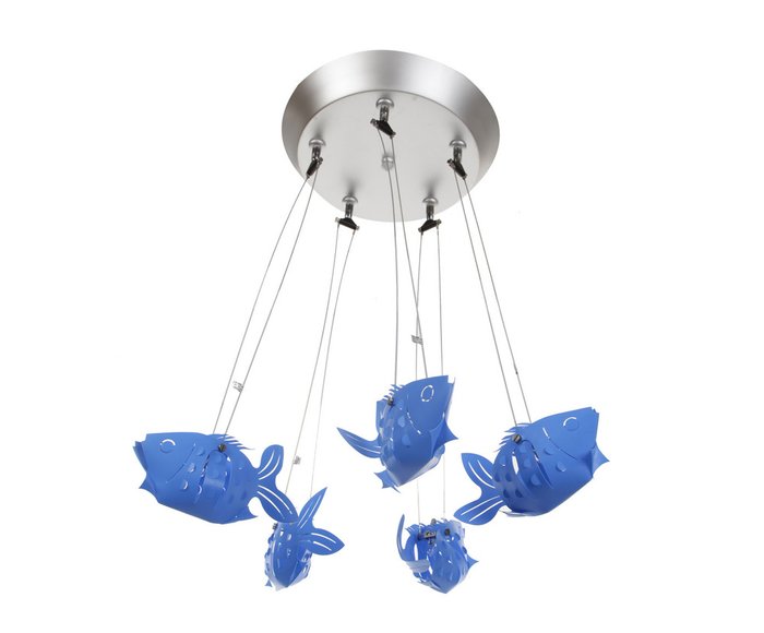 Дизайнерский потолочный светильник crystal light "Рыбки" - лучшие Потолочные светильники в детскую в INMYROOM