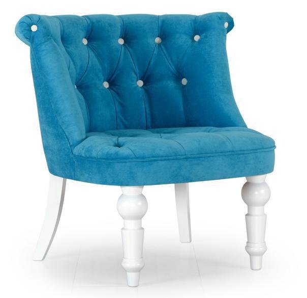 Кресло Мока Bouji Chair дизайн 4 голубого цвета
