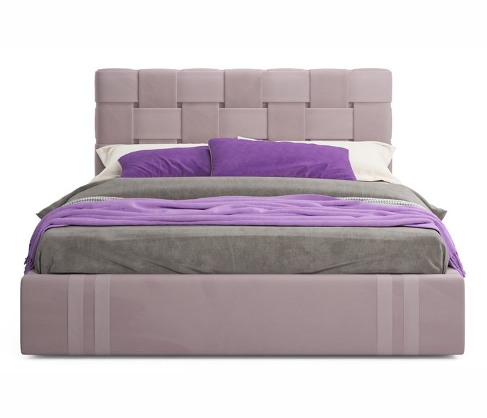 Кровать Tiffany 160х200 лилового цвета с матрасом - лучшие Кровати для спальни в INMYROOM