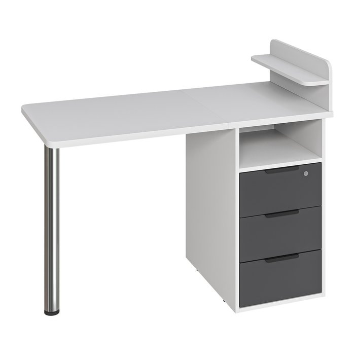Письменный стол С-405 белого цвета