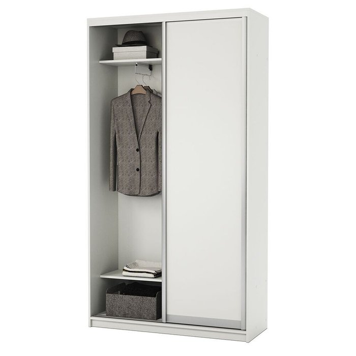 Шкаф-купе 2-х дв. Премиум платяной 100х45х220 Белый - купить Шкафы-купе по цене 36990 Шкаф-купе 2-х дв. Премиум платяной 100х45х220 Белый - купить Шкафы-купе по цене 36990