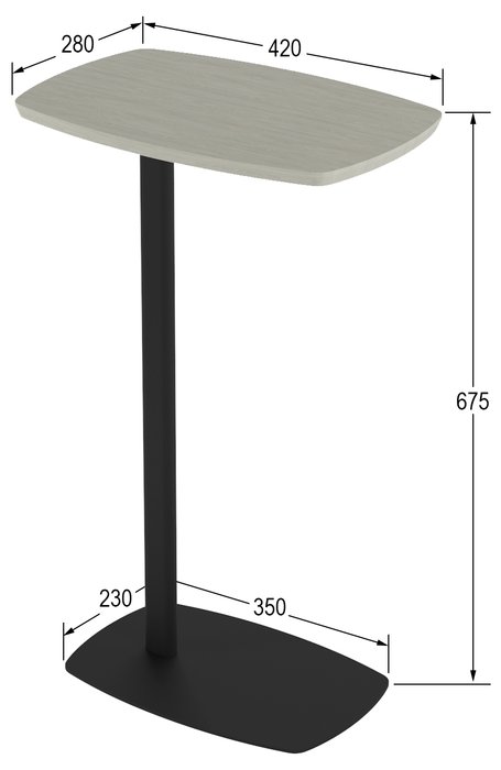 Кофейный стол Дей со столешницей цвета Дуб жемчужный - купить Кофейные столики по цене 4210.0