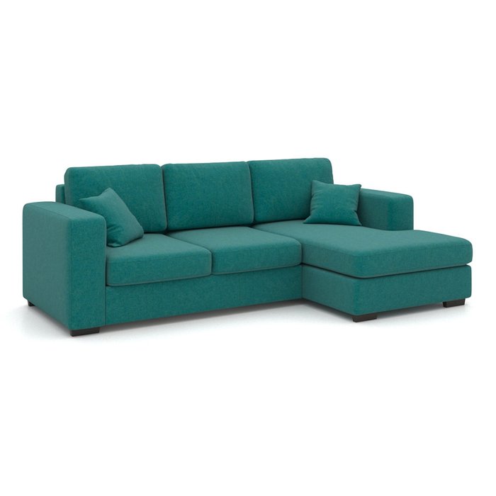 Угловой диван-кровать Morti EKL зеленого цвета