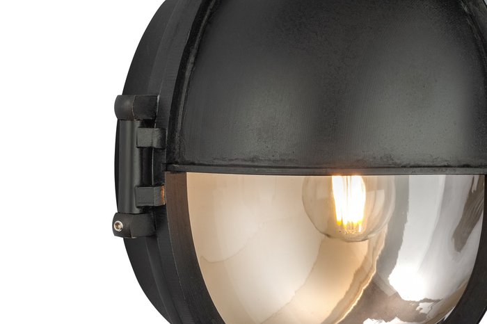 Уличный настенный светильник черного цвета - лучшие Настенные уличные светильники в INMYROOM