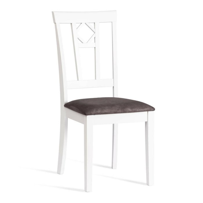 Комплект из двух стульев Camille Soft бело-серого цвета - купить Обеденные стулья по цене 10000.0