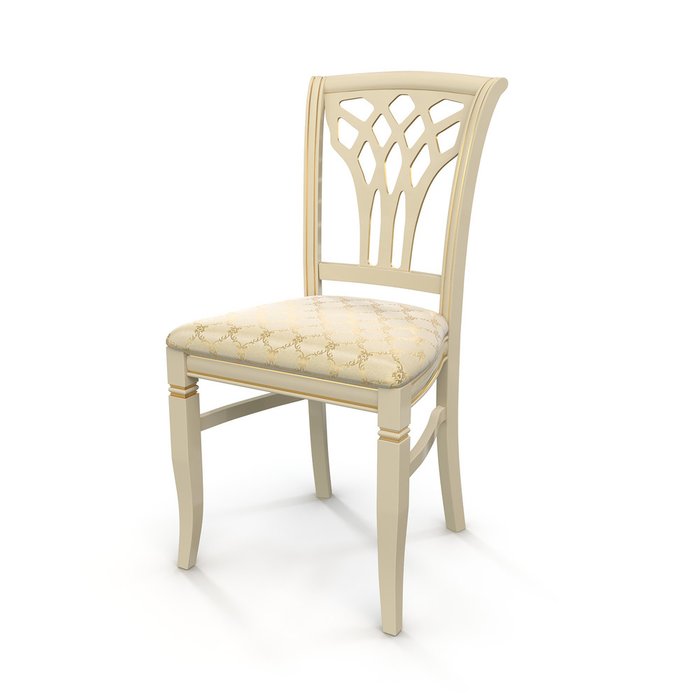 Стул деревянный Бруно кремового цвета - лучшие Обеденные стулья в INMYROOM