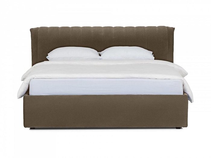 Кровать Queen Anastasia Lux коричневого цвета 160х200 с подъемным механизмом - купить Кровати для спальни по цене 80190.0