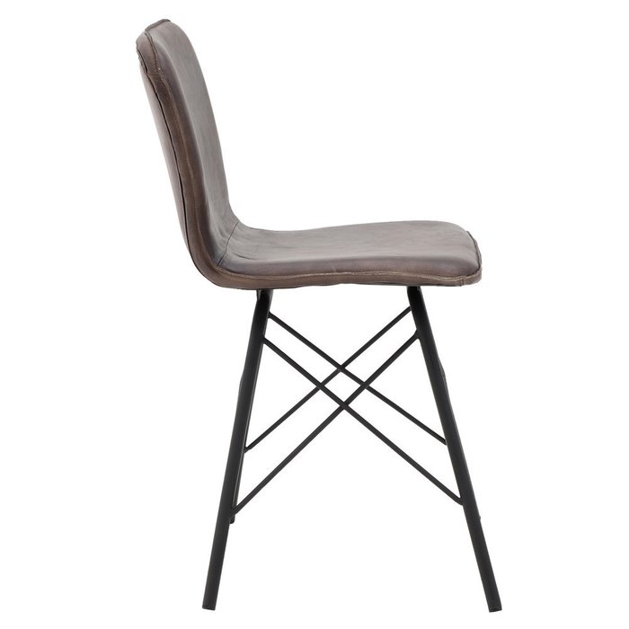 Стул на металлических ножках коричневого цвета - лучшие Обеденные стулья в INMYROOM