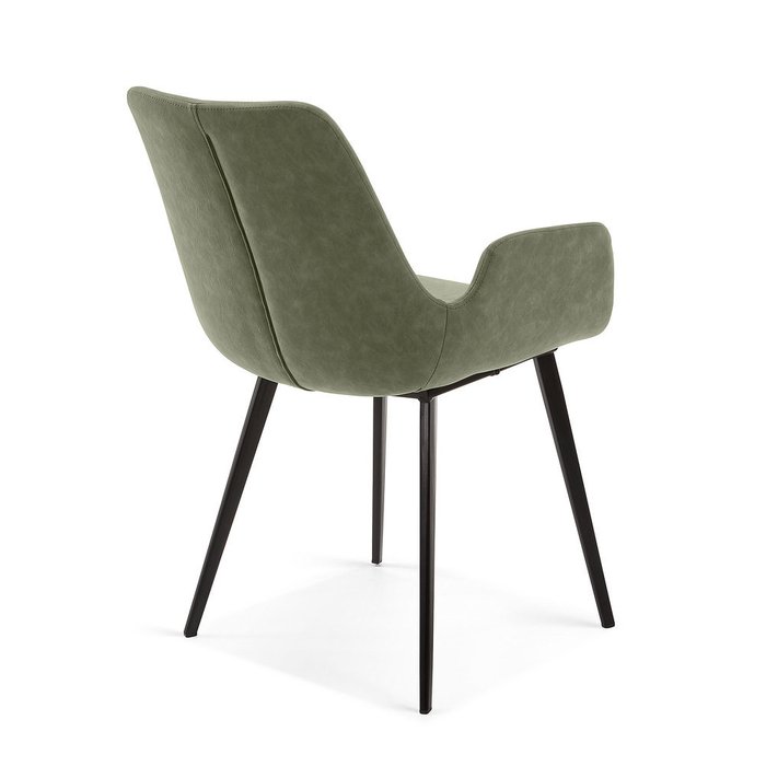 Стул Hermann из микрофибры зеленого цвета - лучшие Обеденные стулья в INMYROOM