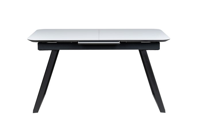 Раздвижной обеденный стол Пеле 120 серо-черного цвета - лучшие Обеденные столы в INMYROOM Раздвижной обеденный стол Пеле 120 серо-черного цвета - лучшие Обеденные столы в INMYROOM