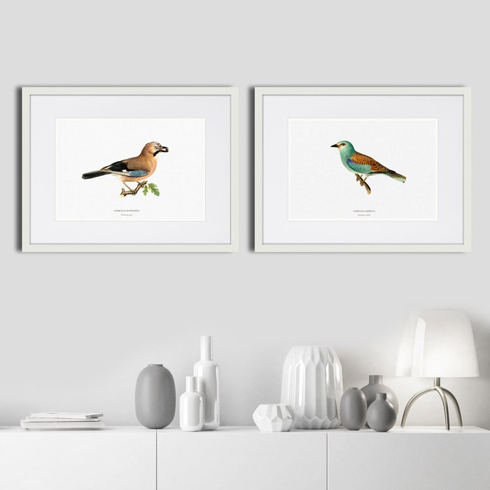 Набор из двух картин Tiny birds