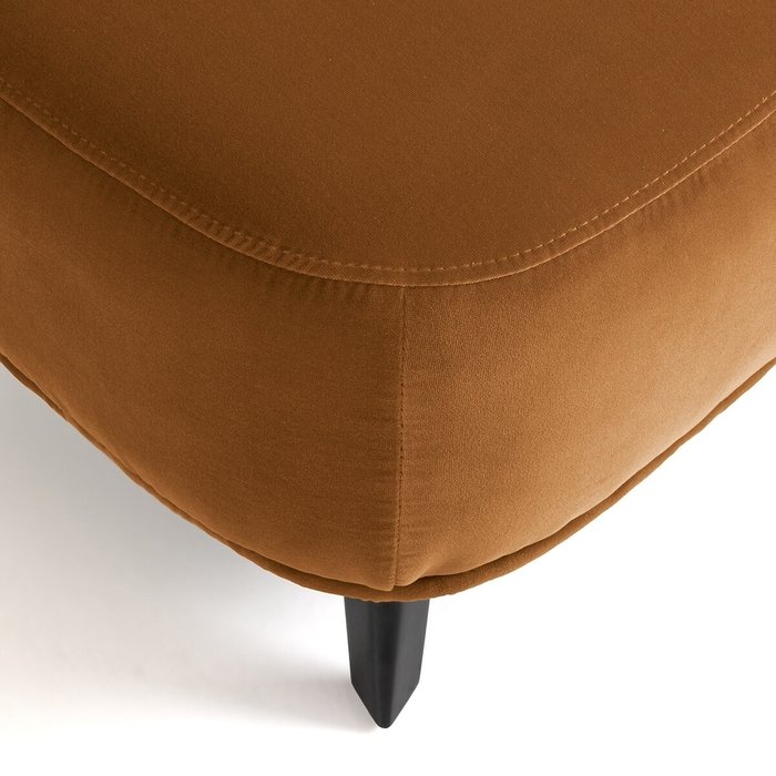 Подставка под ноги из велюра дизайн Э Галлины Odalie коричневого цвета - лучшие Пуфы в INMYROOM
