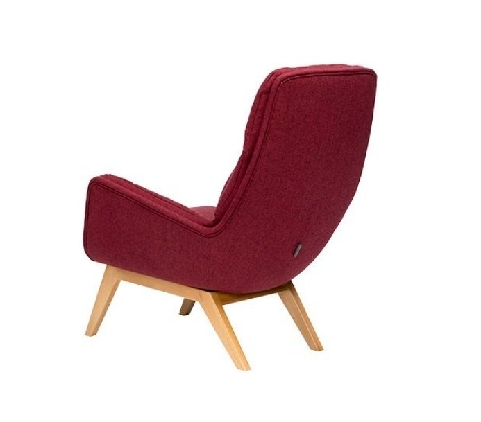 Кресло Orhus бордового цвета - лучшие Интерьерные кресла в INMYROOM