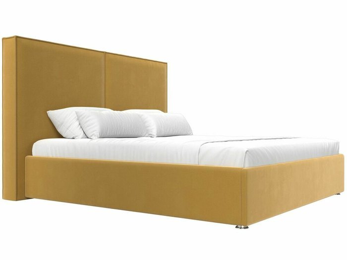 Кровать Аура 180х200 желтого цвета с подъемным механизмом - лучшие Кровати для спальни в INMYROOM