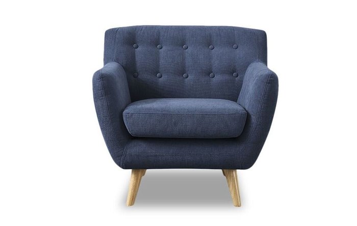 Кресло Copenhagen синего цвета - лучшие Интерьерные кресла в INMYROOM
