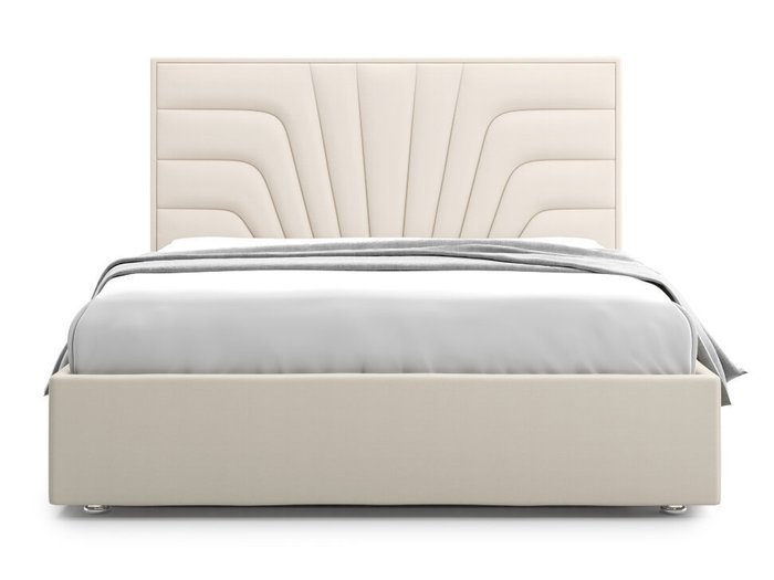 Кровать Premium Milana 160х200 молочного цвета с подъемным механизмом - купить Кровати для спальни по цене 61000.0