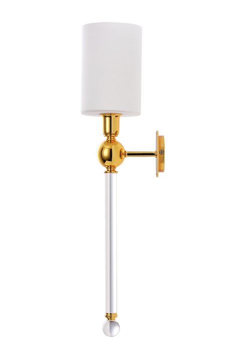 Бра MIRABELLA AP1 GOLD/WHITE (стекло, цвет белый)