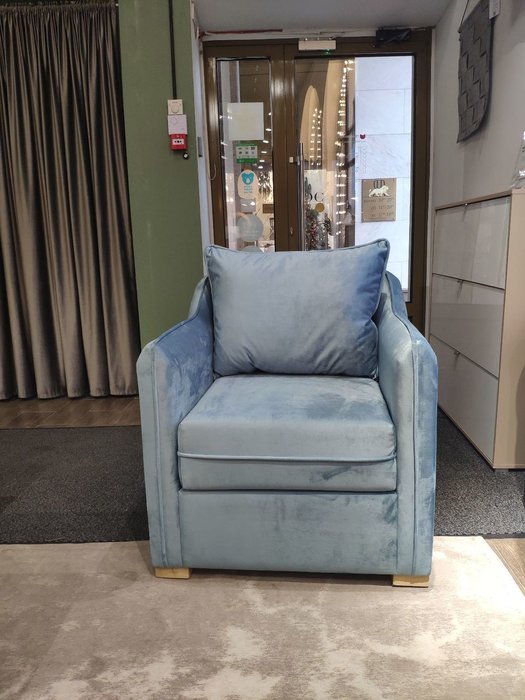 Кресло Arthur голубого цвета - купить Интерьерные кресла по цене 25480.0