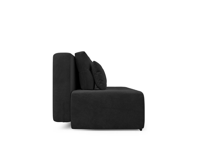 Прямой диван-кровать Марсель 4 черного цвета - лучшие Прямые диваны в INMYROOM