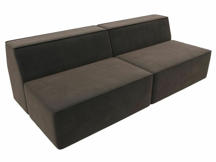 Прямой модульный диван Монс светло-коричневого цвета - лучшие Прямые диваны в INMYROOM