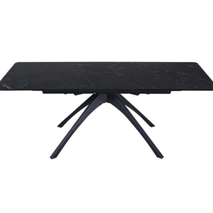 Раздвижной обеденный стол Anik черного цвета - лучшие Обеденные столы в INMYROOM