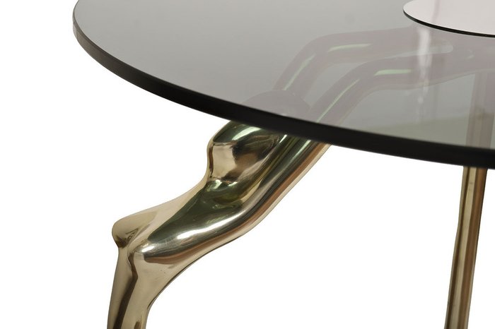 Кофейный столик Нимфа со стеклянной столешницей  - купить Кофейные столики по цене 37760.0