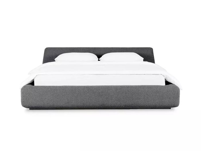 Кровать Vatta 160х200 серого цвета без подъемного механизма - купить Кровати для спальни по цене 58000.0